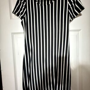 Heart & Hips Black and White Sheath Mini Dress